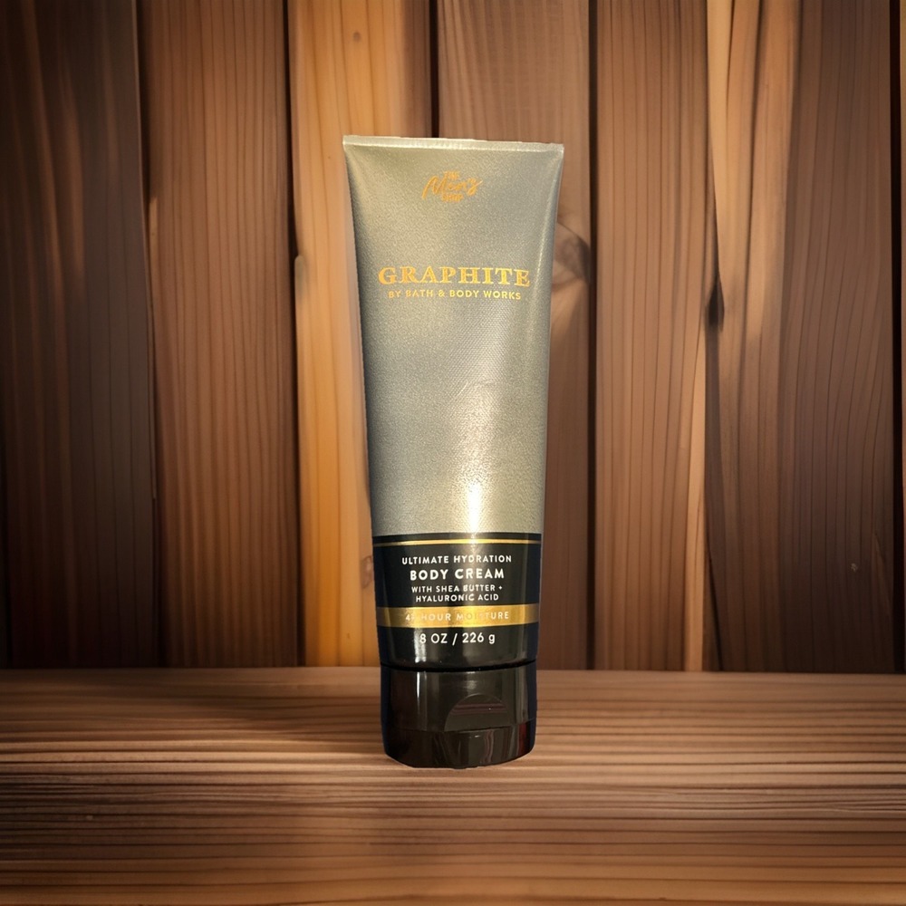 BATH & BODY WORKS GRAPHITE MEN'S COLLECTION (2025) PRESENTATION BODY CREAM 8OZ‎